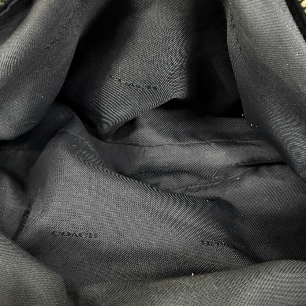 Vintage Coach Edie 31 Black Refined Pebbled Leather Shoulder Slouchy Hobo Bag - Picture 8 of 11